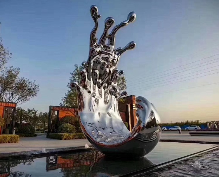 浪花不銹鋼雕塑